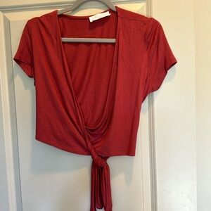 Red tie top